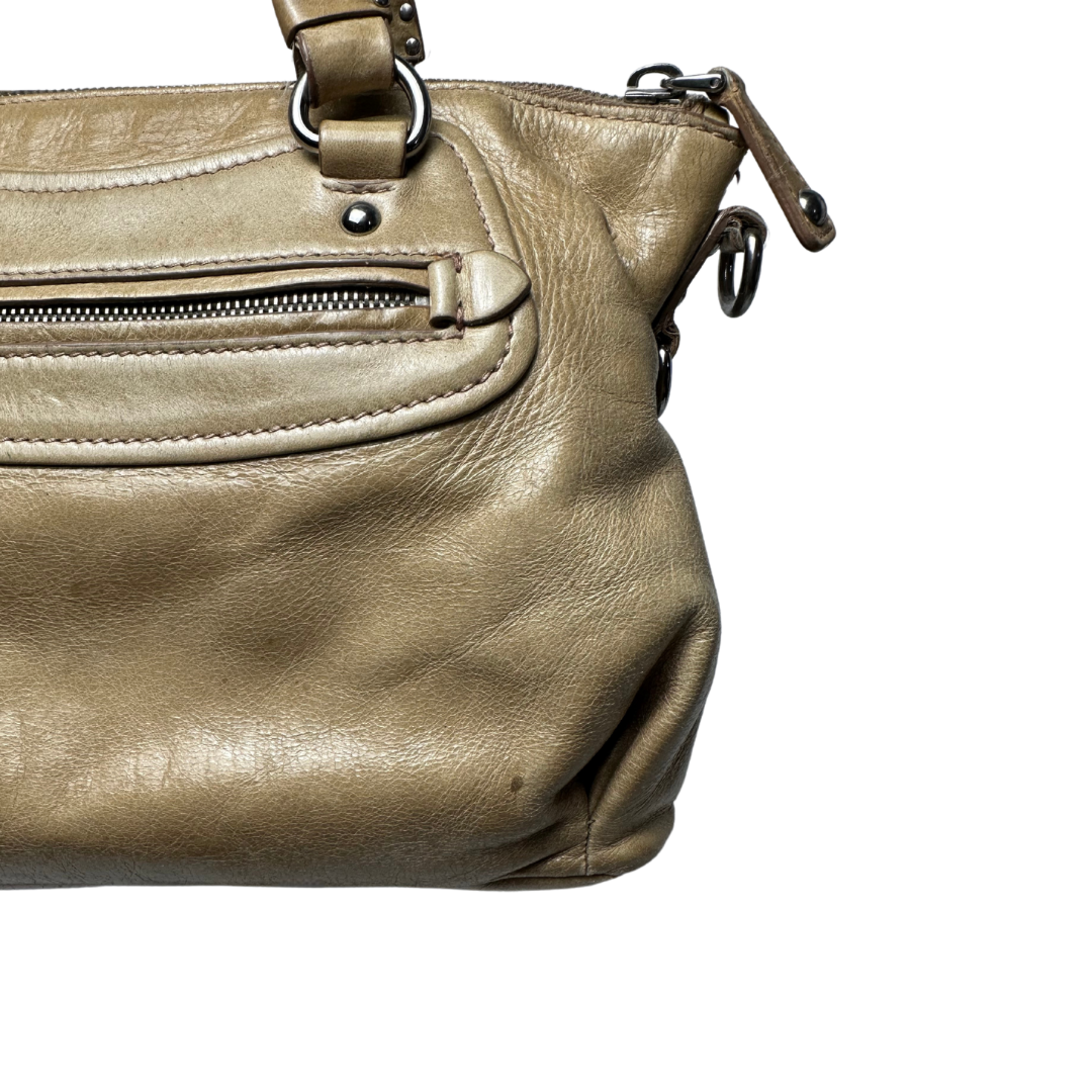 Miu Miu Leather Vitello Beige Handbag