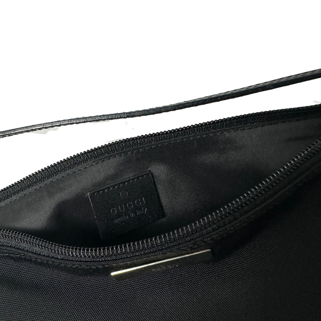 Gucci Black Canvas Boat Pochette