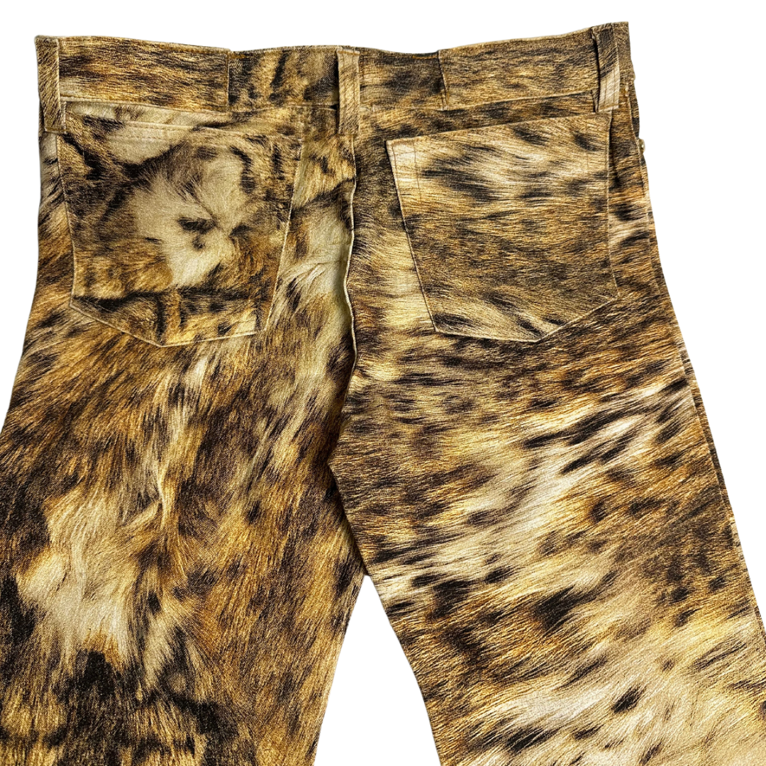 Roberto Cavalli Cheetah Print Jeans