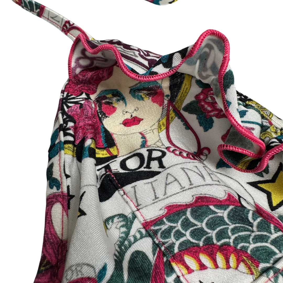 Dior x Galliano Gitante Tattoo Bikini