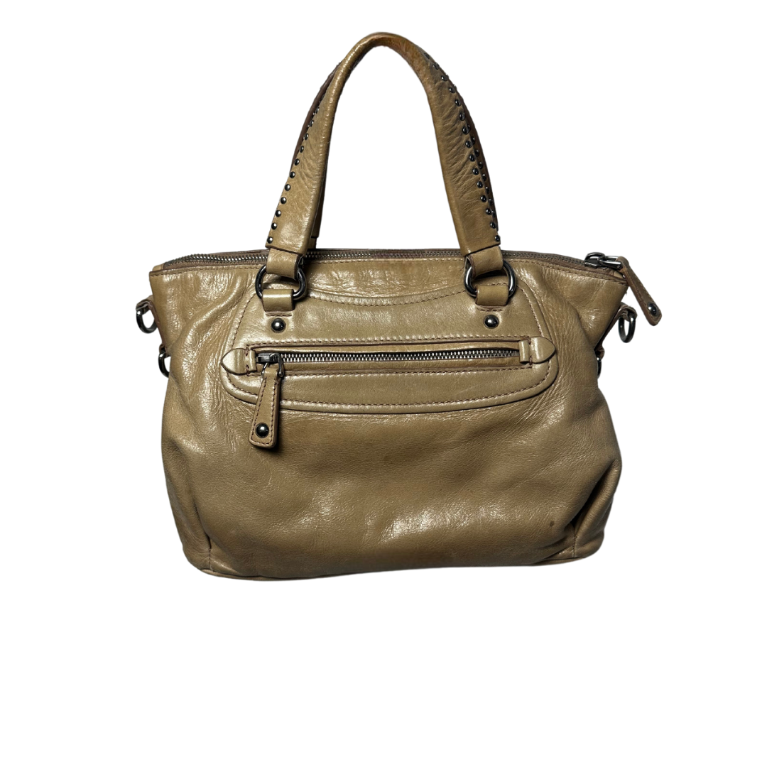 Miu Miu Leather Vitello Beige Handbag