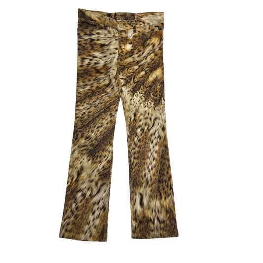 Roberto Cavalli Cheetah Print Jeans