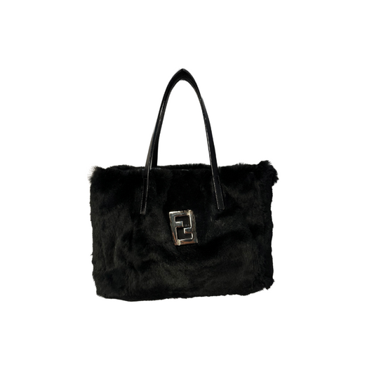 Fendi Faux-Fur Mini Tote Bag