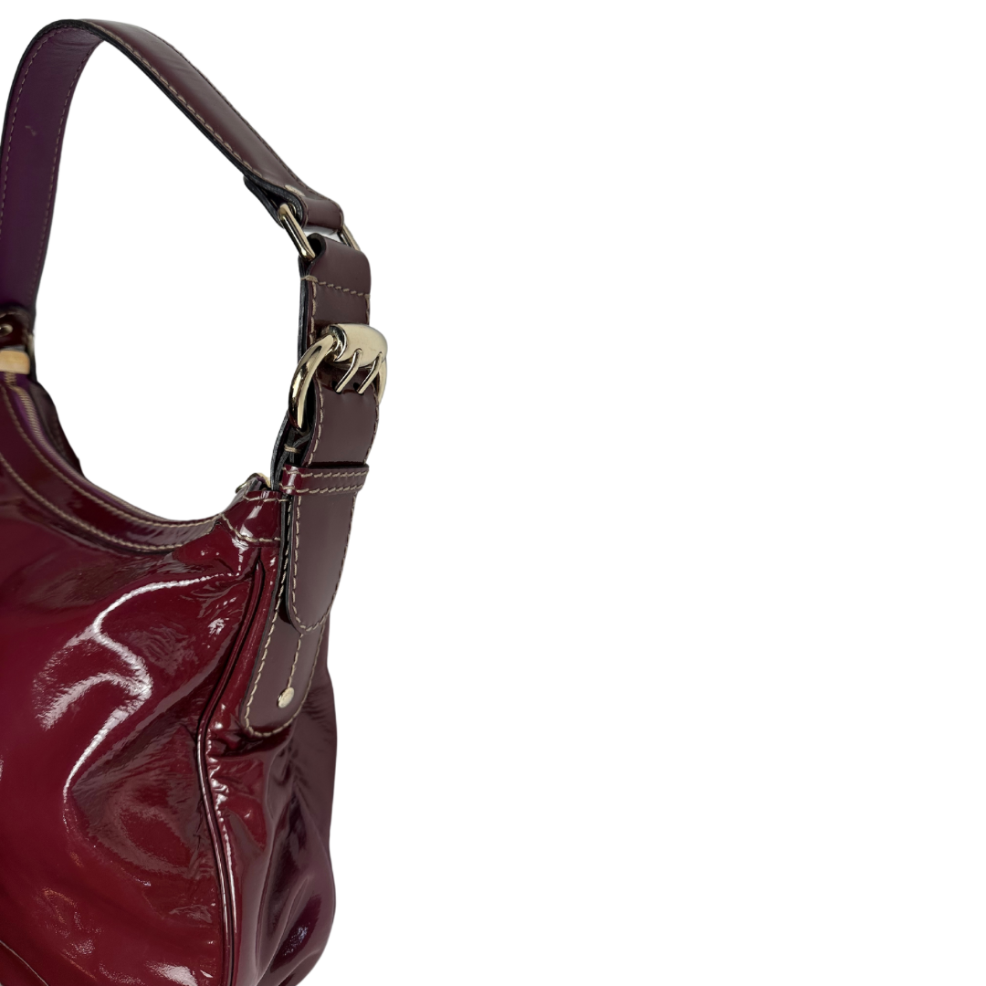 Gucci Patent Leather Cherry Handbag