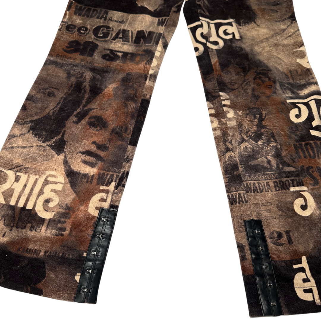 Vintage Print Jeans