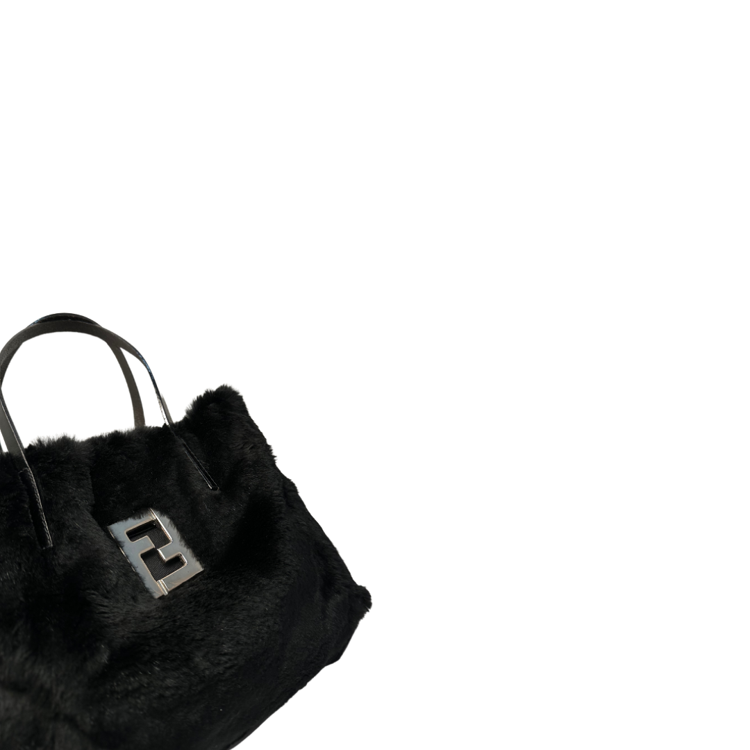 Fendi Faux-Fur Mini Tote Bag